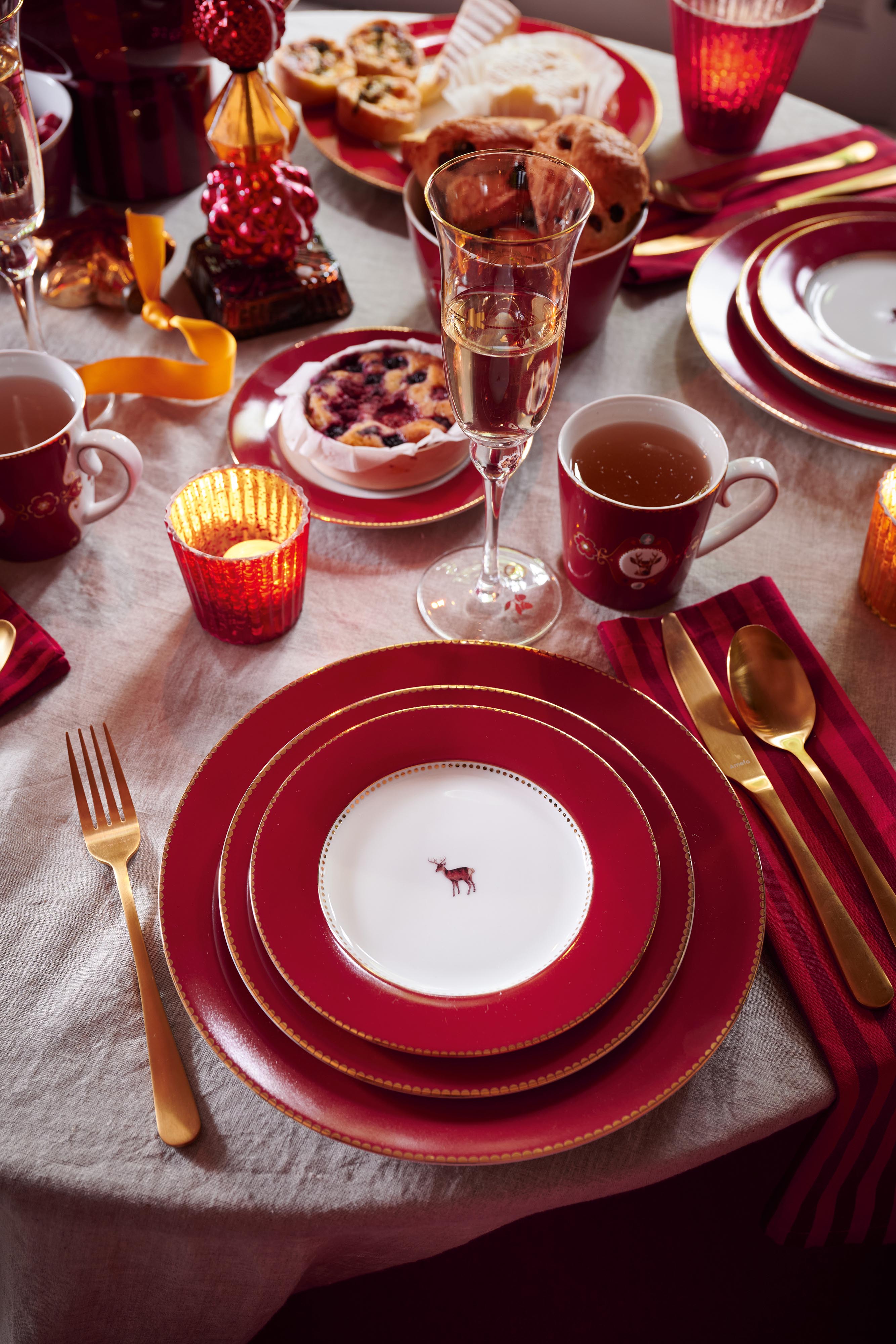 Pip Studio Love Birds FW2025 Tableware Dark Red 06_1
